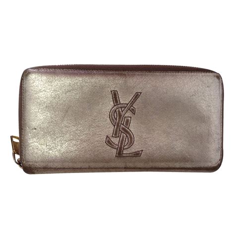 yves saint laurent leather wallet|yves saint laurent wallets men's.